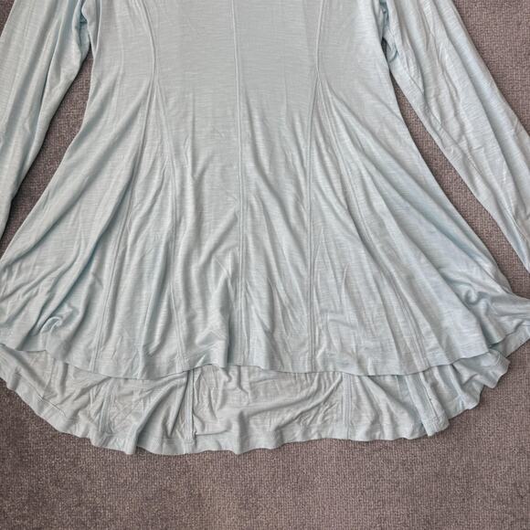 Soft Surroundings Tunic Womens Small Long Sleeve V Neck Flare Hem Lightweight - Picture 3 of 8